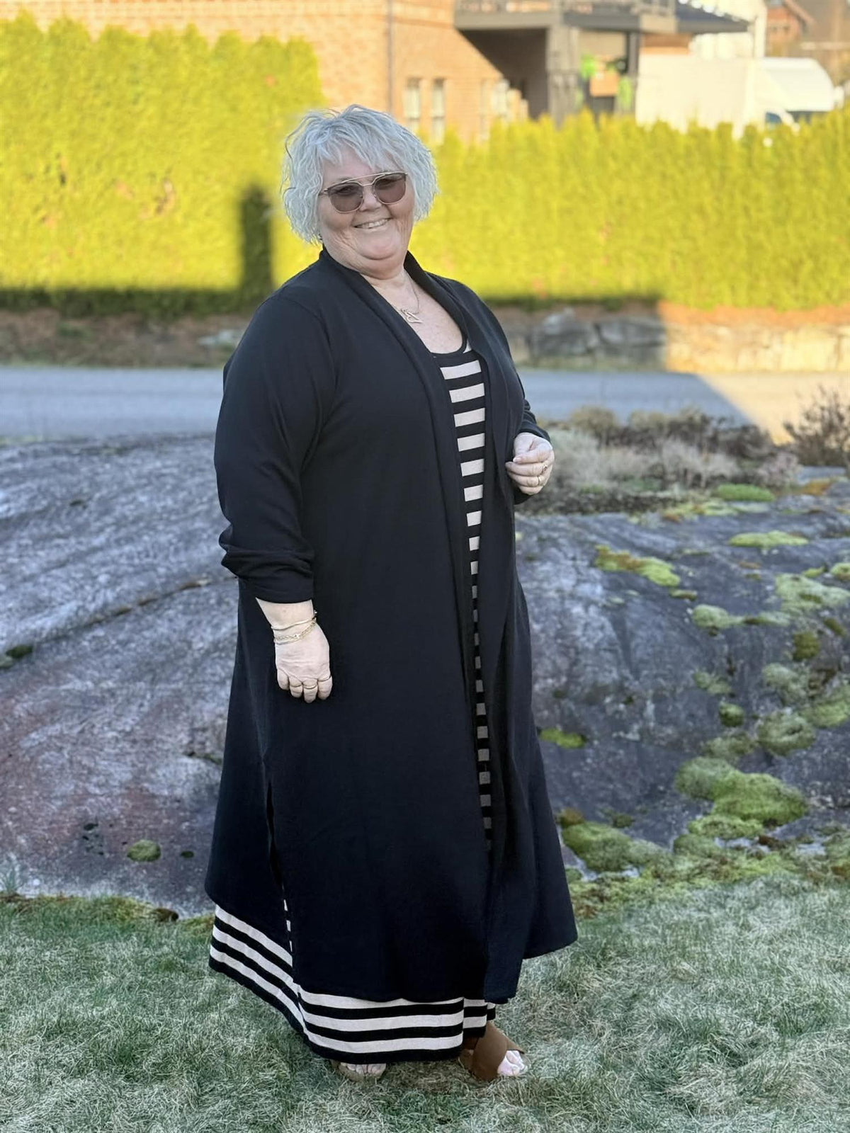 GKelsey Long cardigan Black