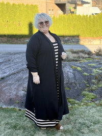 GKelsey Long cardigan Black