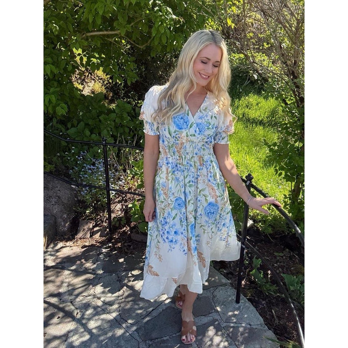 BELLA LONG DRESS Soft Blue