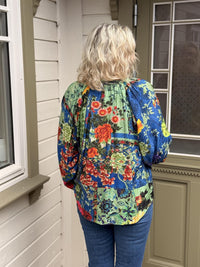 Medellin Top Puff Sleeve Print