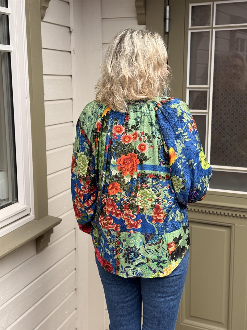 Medellin Top Puff Sleeve Print