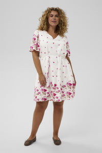 KCrosa Dress White Rose Bord