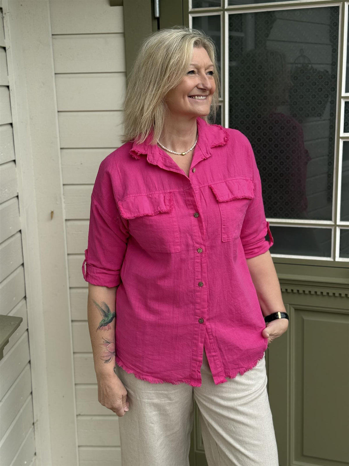 Bibba Skjorte Cerise