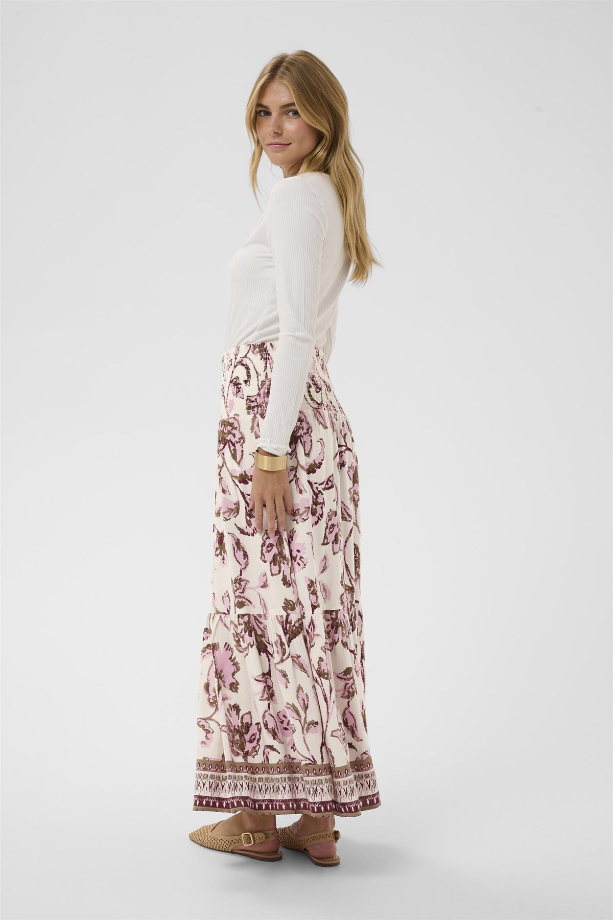 CRTiah skirt Pink Flower