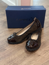 Ballerina Brun Croco Comb