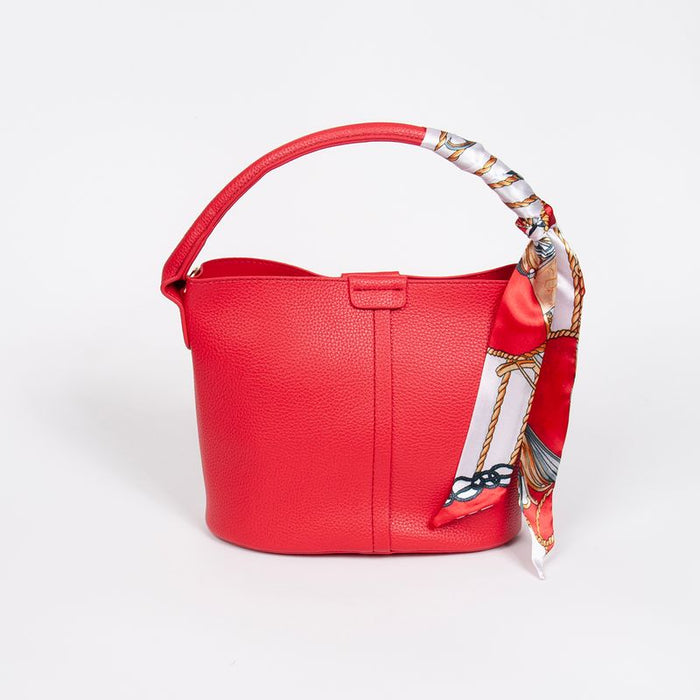 Ibelin liten bucketbag - Rød
