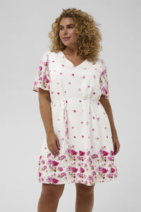 KCrosa Dress White Rose Bord