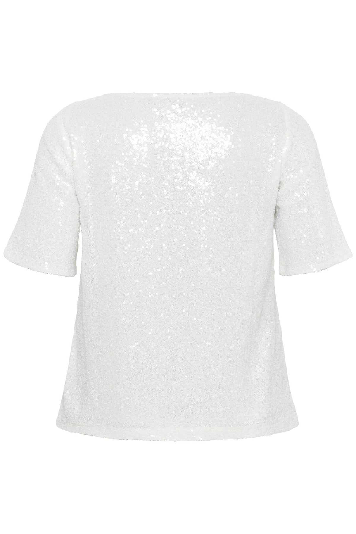 KCmirana Sequin Blouse Chalk