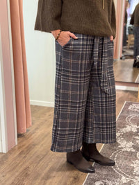 Check Wide Pant