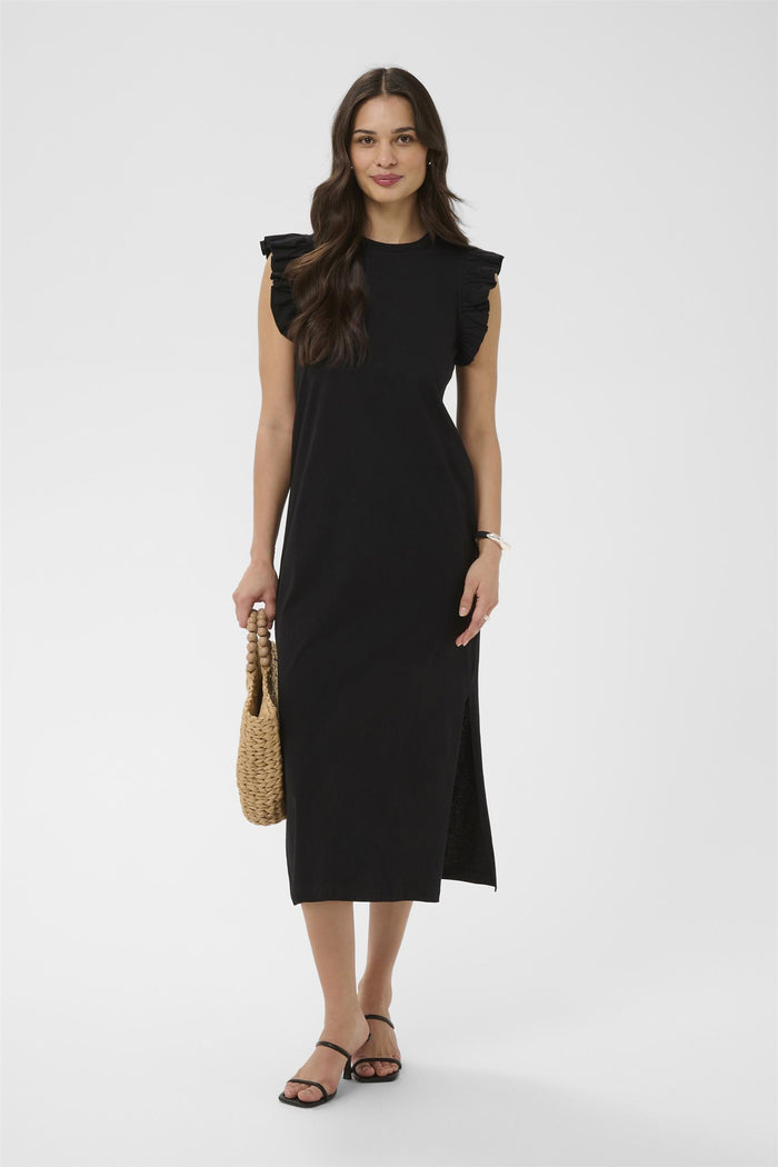 KAcelina Flounce Dress Black Deep
