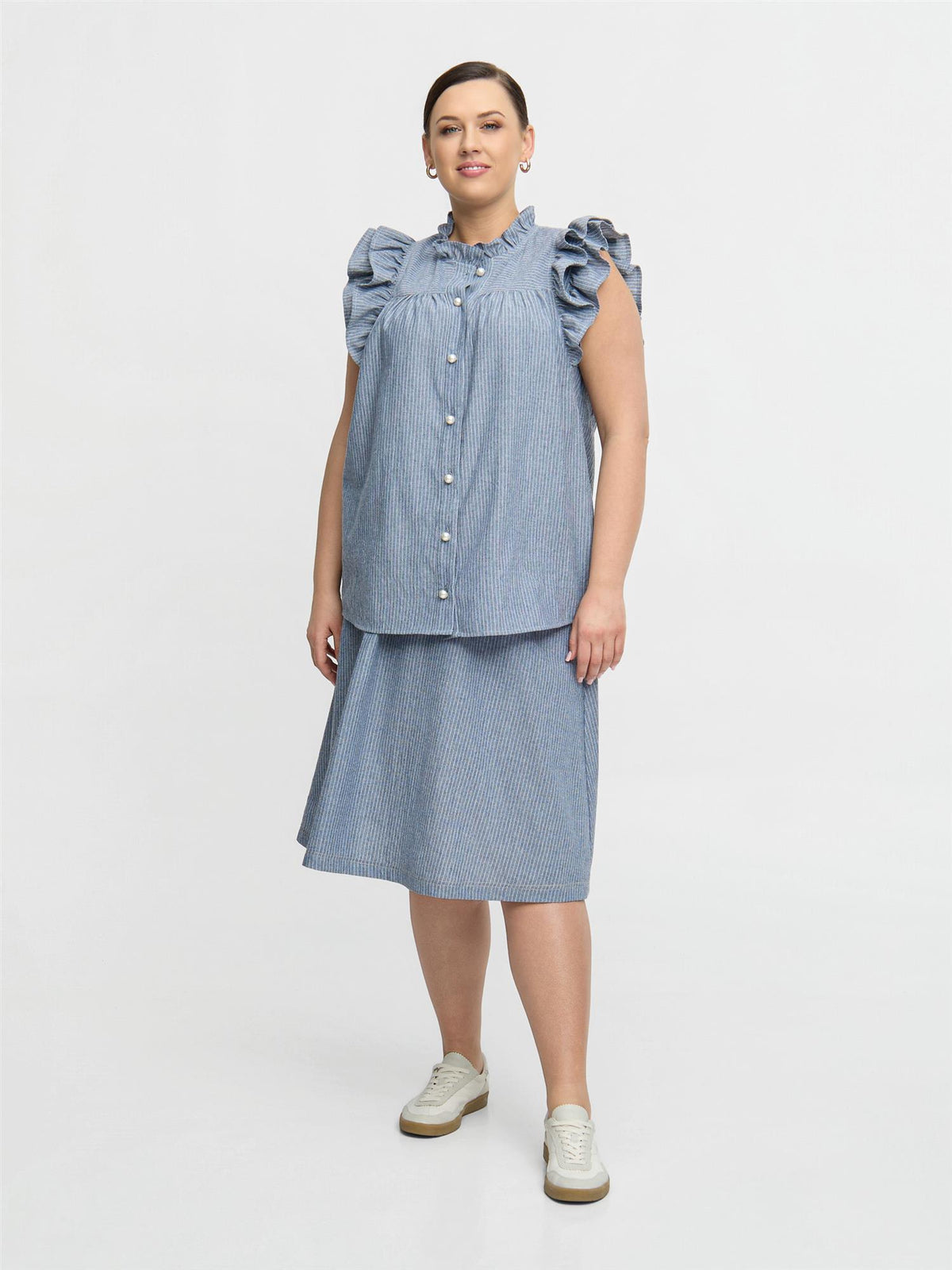 Selma Top Stone Blue