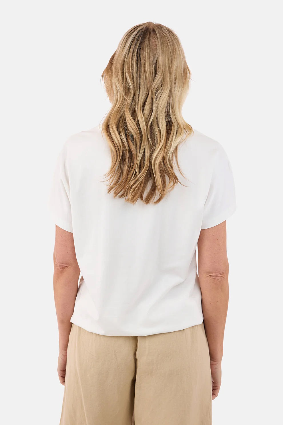 T-skjorte Strikk Coffee Brown