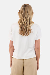 T-skjorte Strikk Coffee Brown