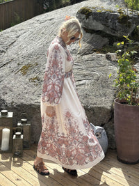 Kjole Lang Rose Paisley