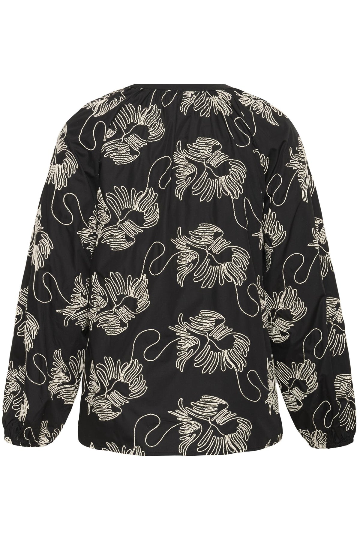KCkimmie Blouse Black Chalk Embr