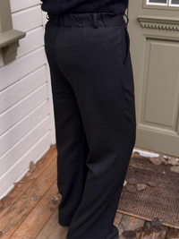 Bukse Straight Lange ben, Sort