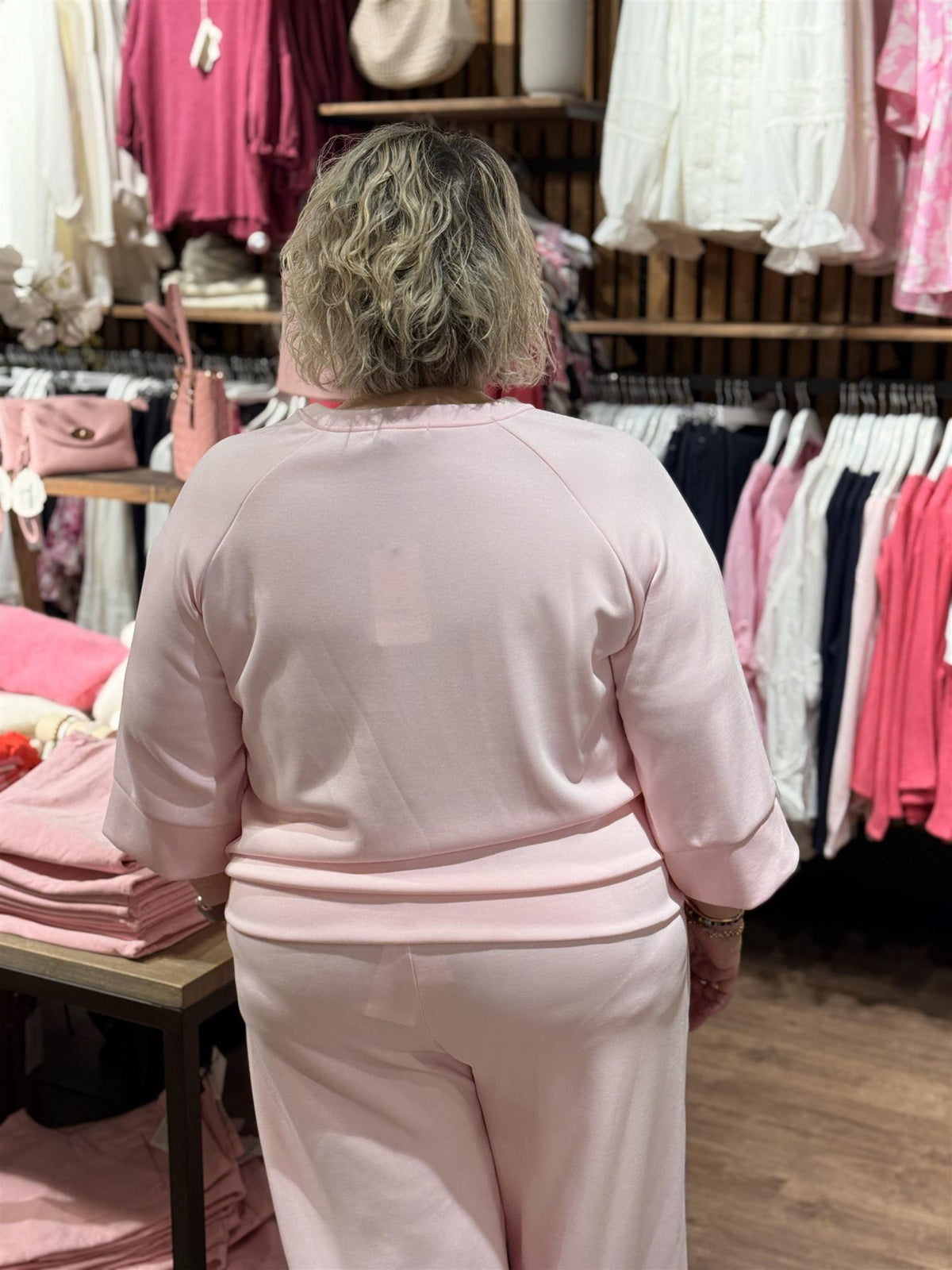 Genser Jaffa 3/4 Erm, Rosa