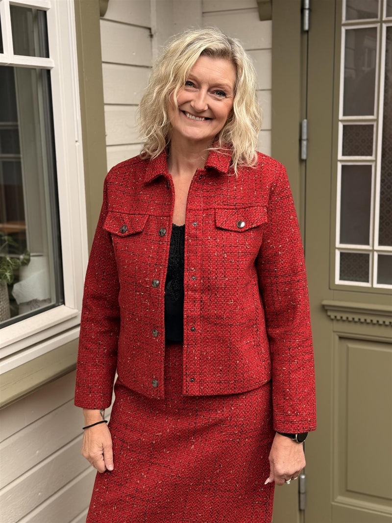Skirt Tweed Red