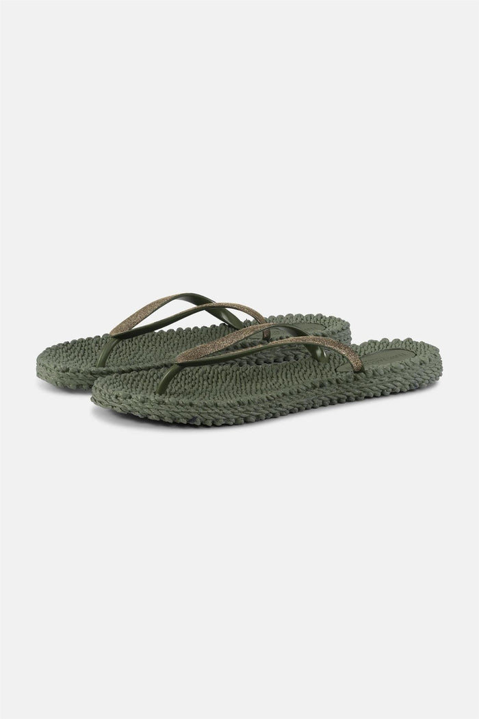 Cheerful Flip Flop w. Glitter Army