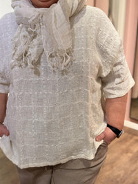 Topp Jaquard Offwhite