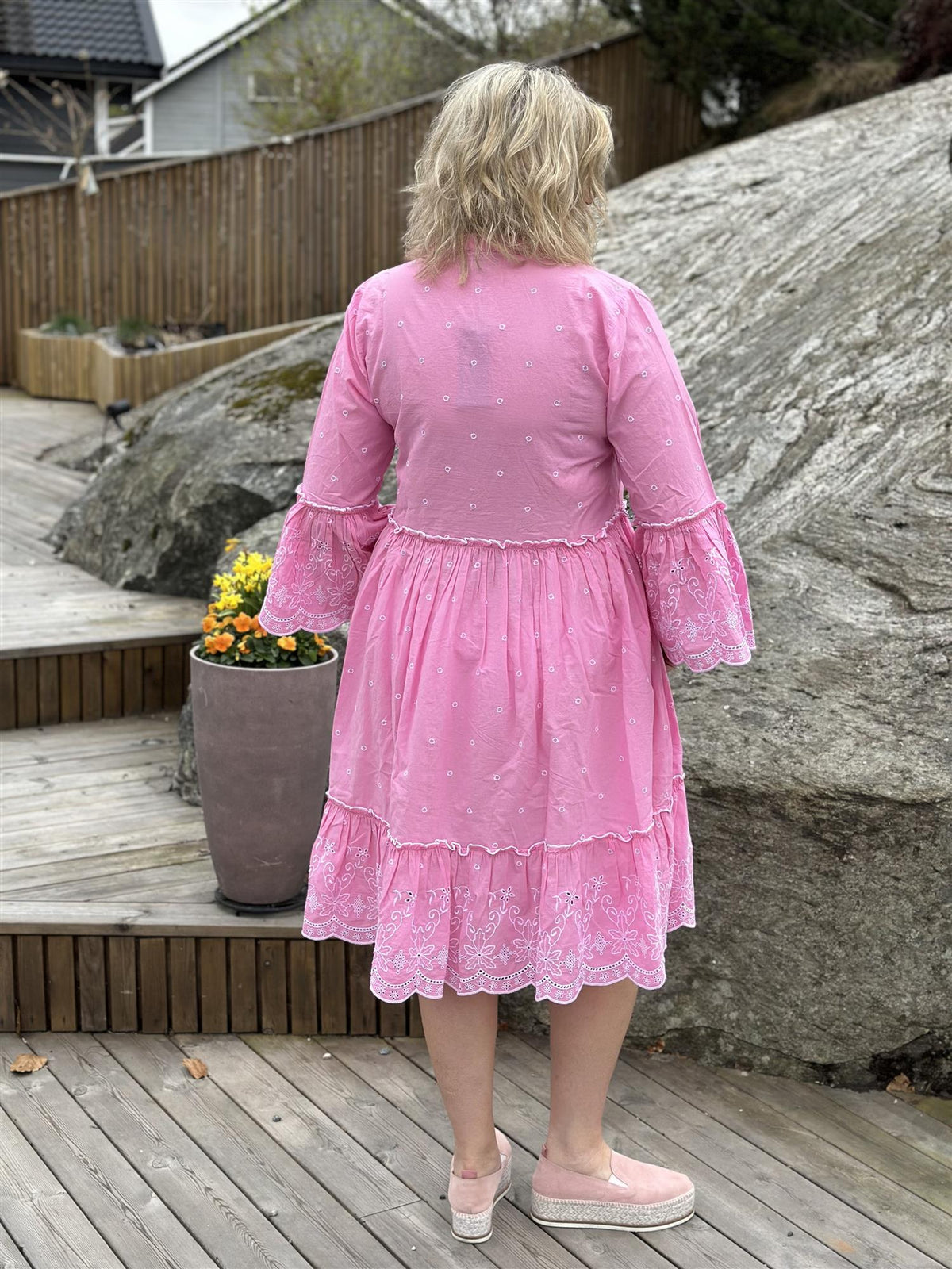 Kjole Boho Doll Emb Pink