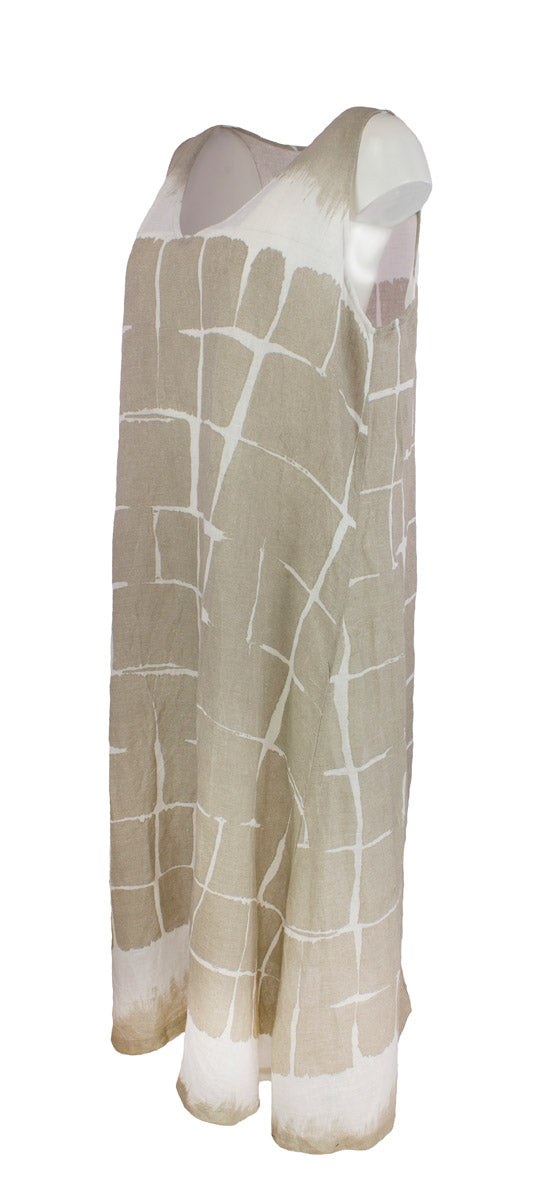 Kjole Sand Print Lin