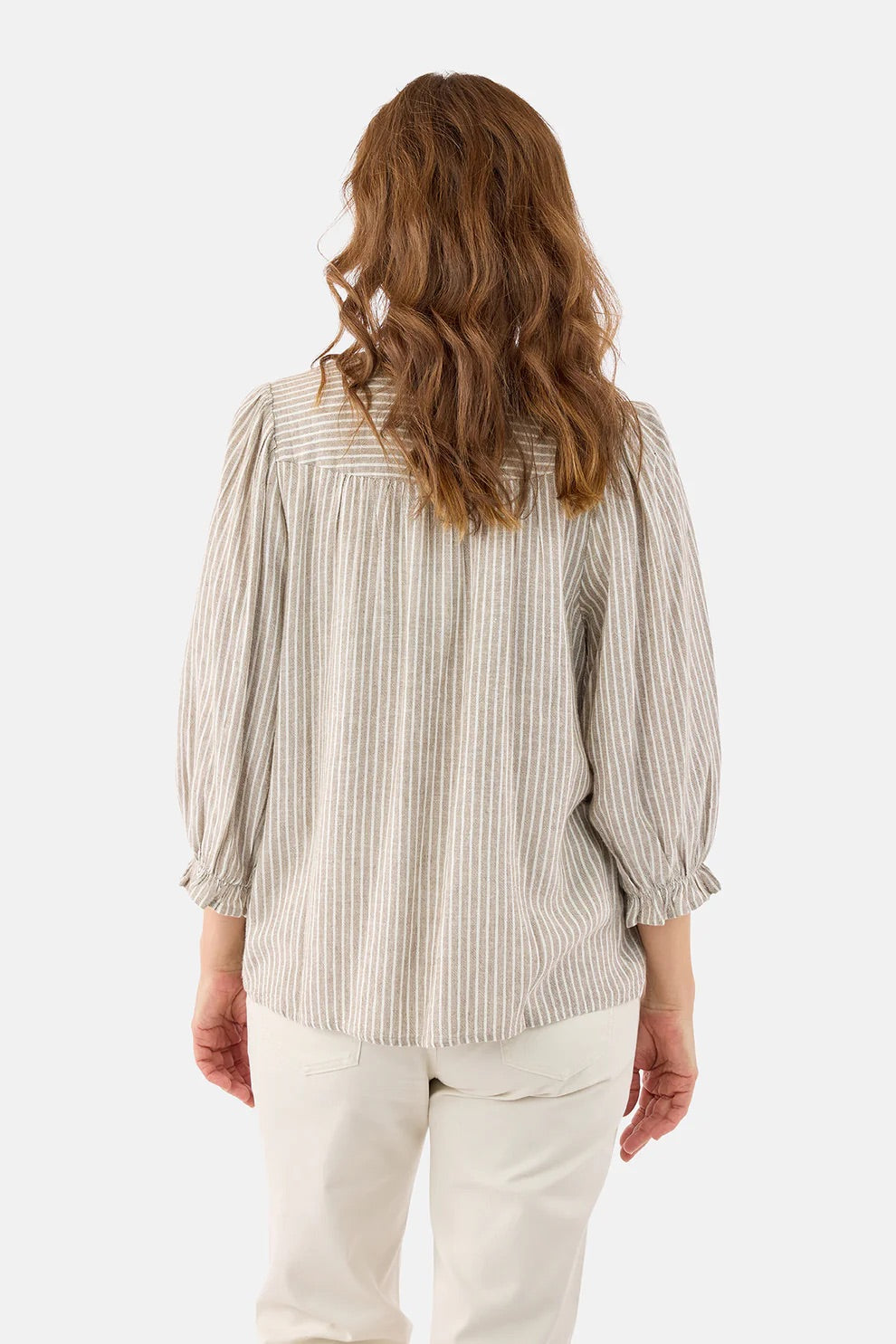 Bluse Stripe Sand