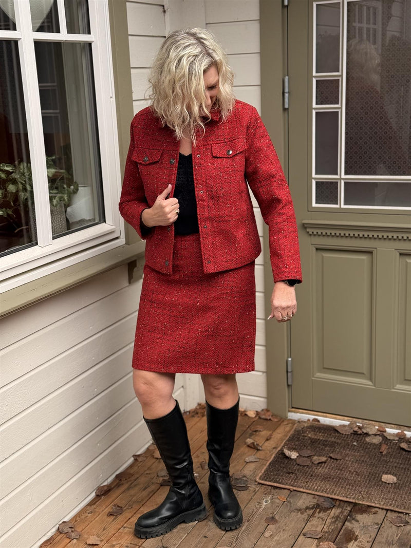 Jacket Tweed Red