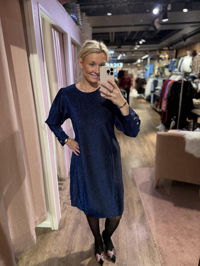 Kjole Tea Lux Navy (Glitter)