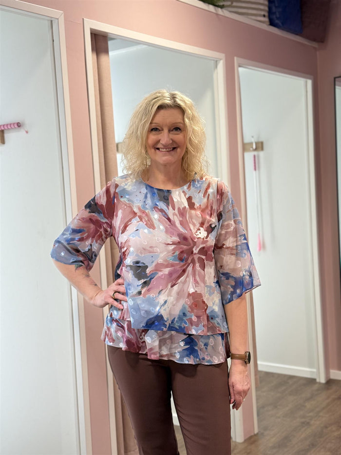 Bluse Selskap Molly Jo Medium blå