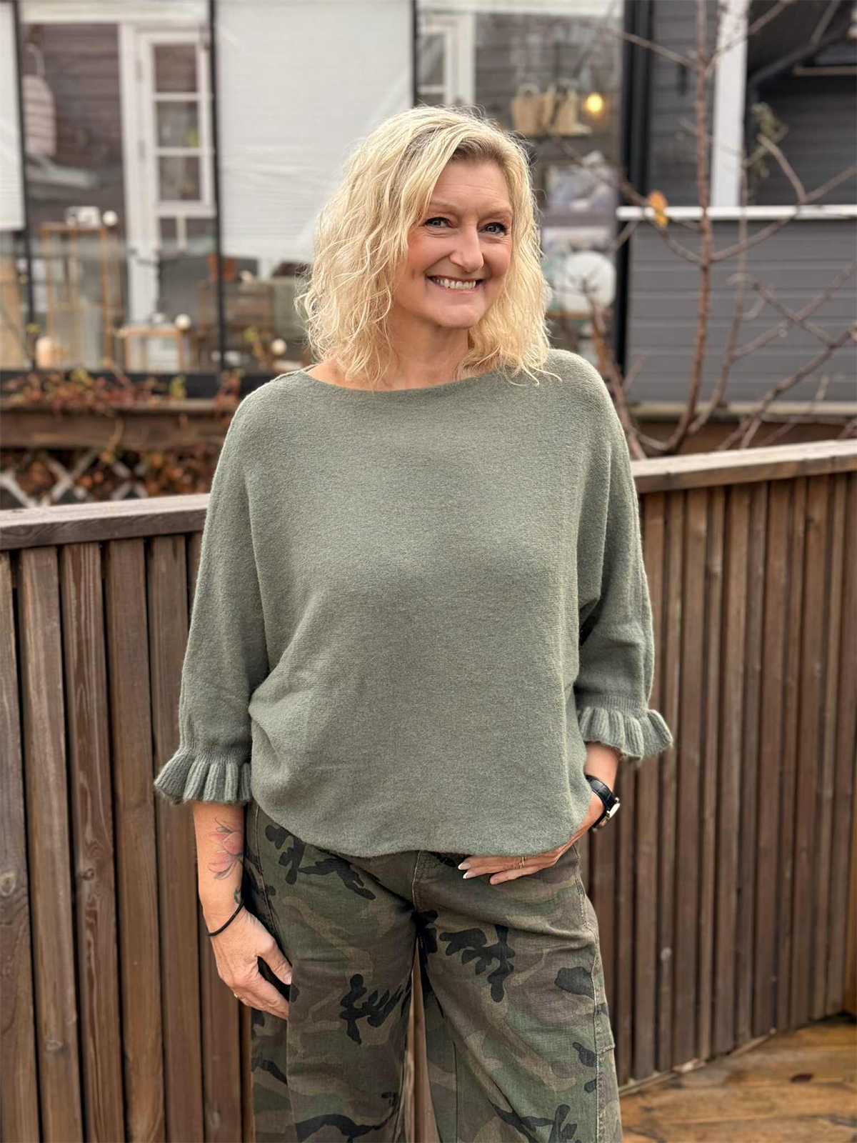 MdcElderflower Knit GrigioAntracite