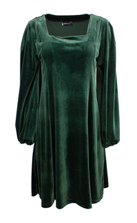Kjole Velour Mali Grønn