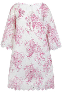 Tunika Fhira White/Pink
