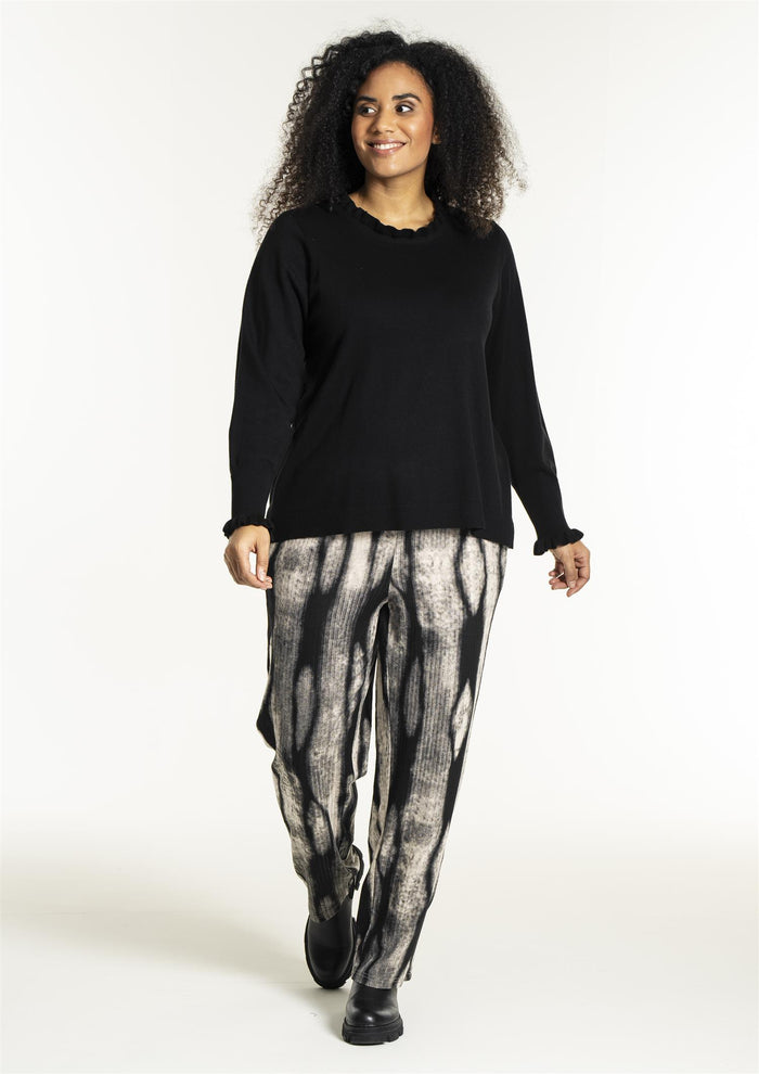 Snaila Knit Blouse Black