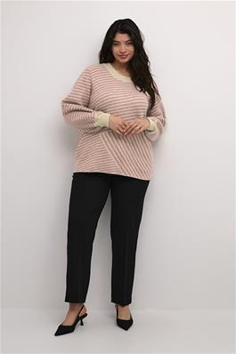 KCVerina Knit Pullover Grey Melage/pink