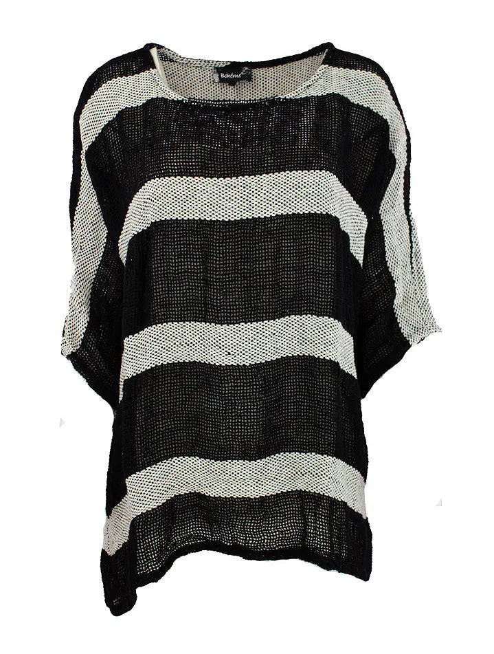 Top Kort Sort Print