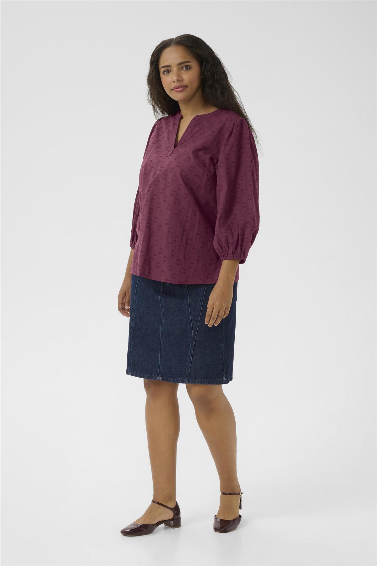 KCloulou Blouse 3/4 SL Windsor Wine