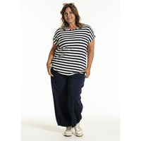 Gitte T-shirt Stripe Navy