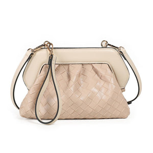 Indi flettet clutch - Beige