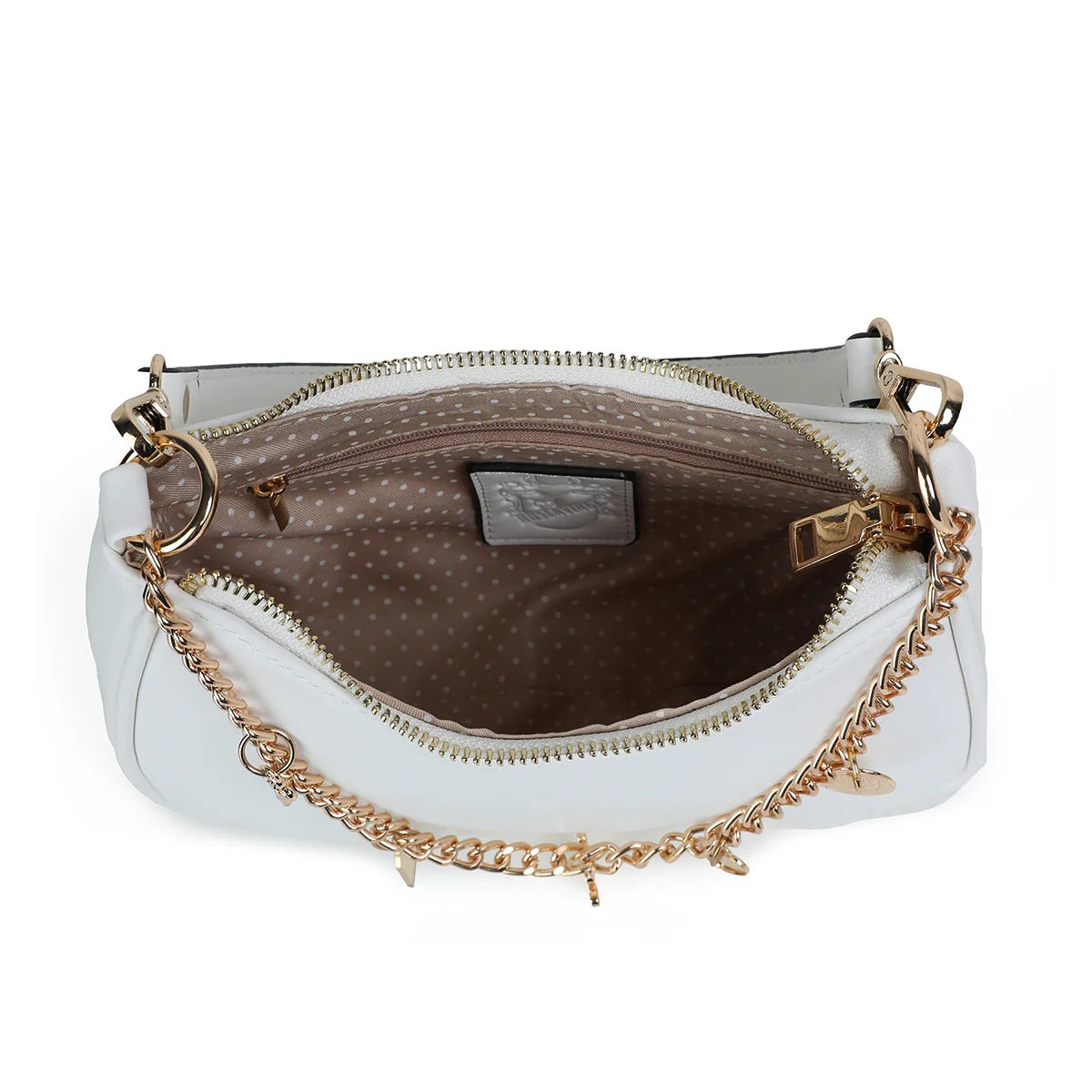 F Clutch med stor pyntelenke - Hvit
