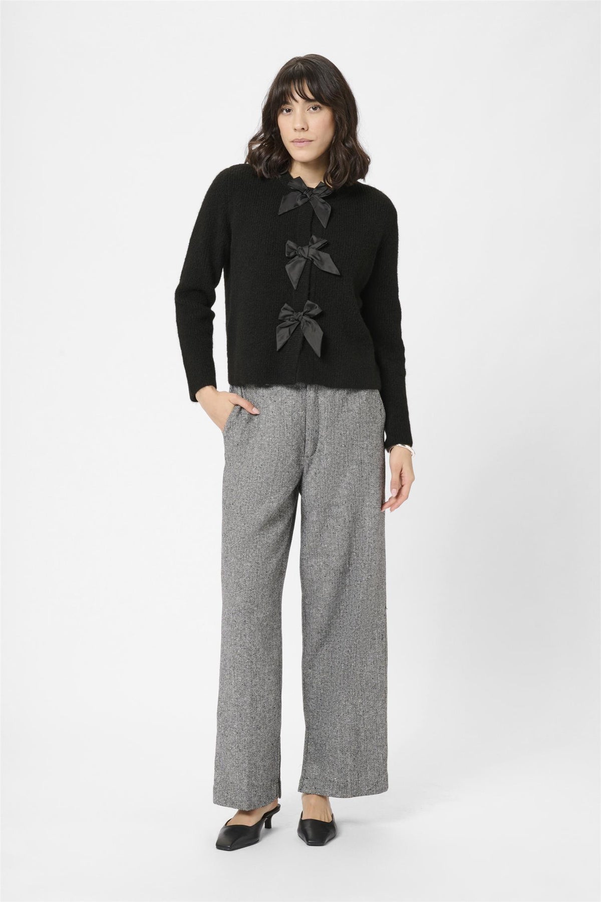 KAmay Knit Cardigan Black Deep