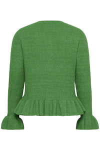 KCemmi Frill Cardigan Bright Green