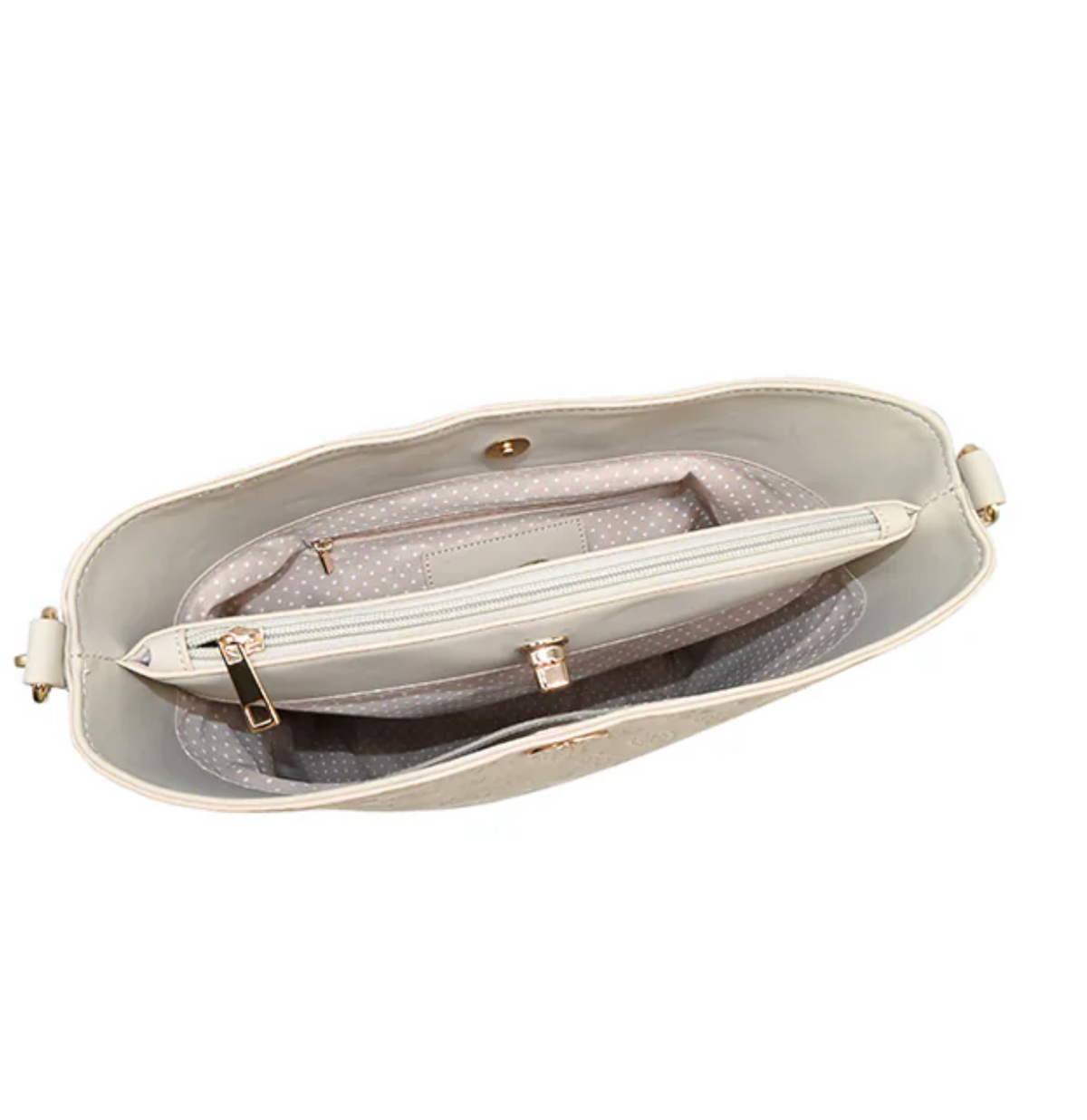 Ivory bucketbag - Beige