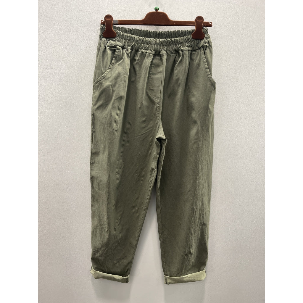 MdcRaffaella Pants Dark Khaki
