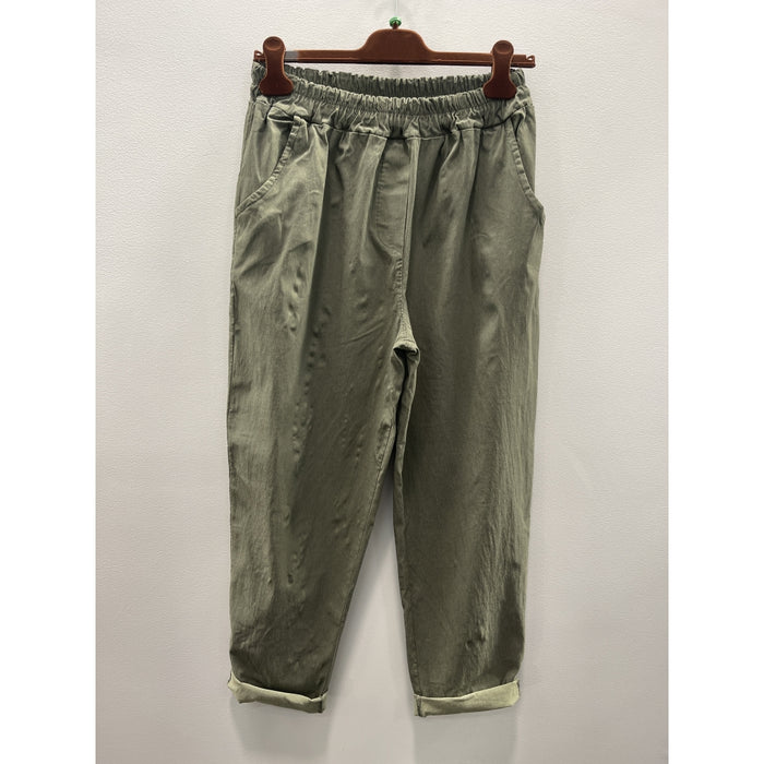 MdcRaffaella Pants Dark Khaki
