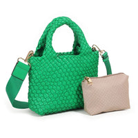 EDDA flettet miniveske - Grønn