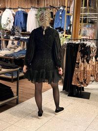 Kjole Lux Plisse Black