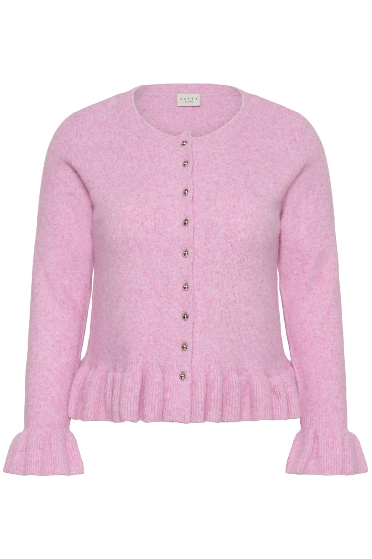 KCemmi Frill Cardigan Pink Frosting