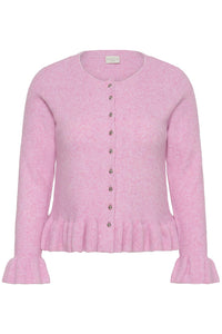 KCemmi Frill Cardigan Pink Frosting