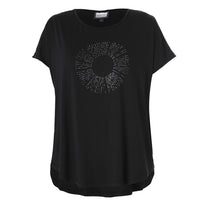 GGitte T-shirt with stones - Black